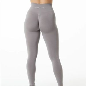 ALPHALETE AMPLIFY STORM GREY LEGGINGS (s)